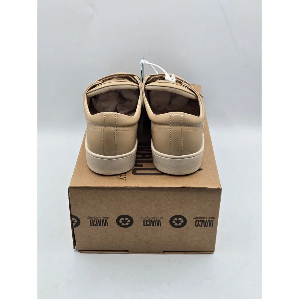NEW Revitalign Orthotic Tan Solid Sneakers Malibu‎ Bella Patent Sz 8.5 W